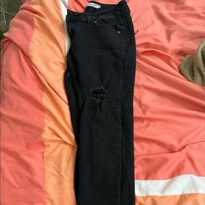 Escolour Black Ripped Jeans